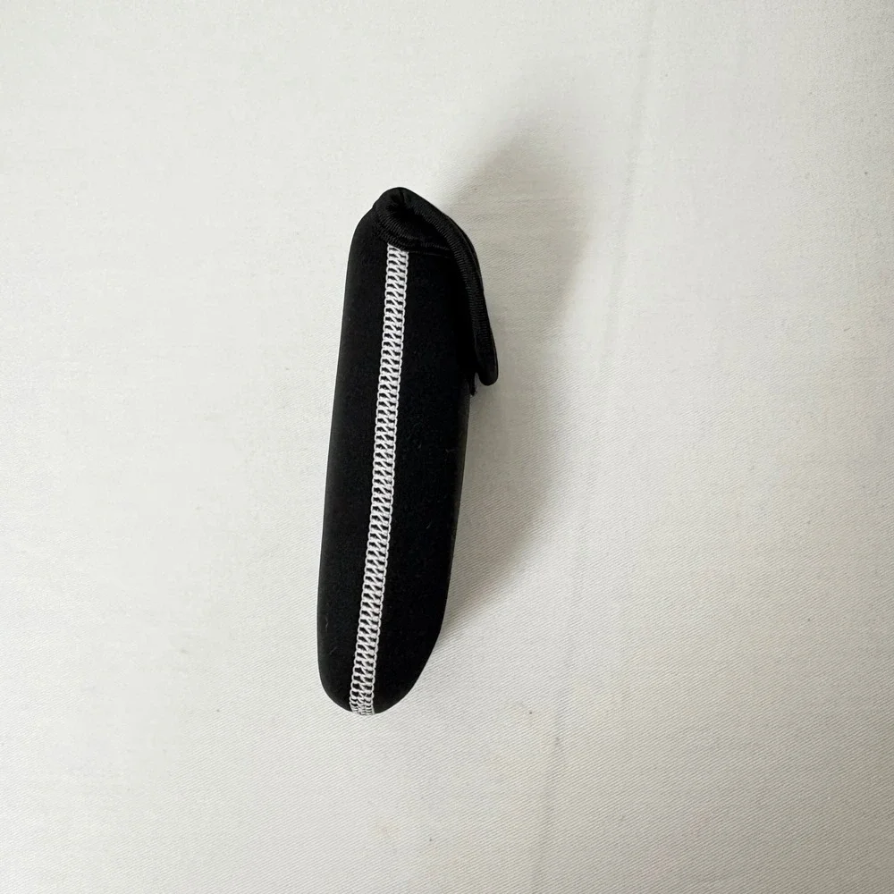 O'neill Black Soft Sunglasses Case Hook and Loop Closure White Logo Accessory